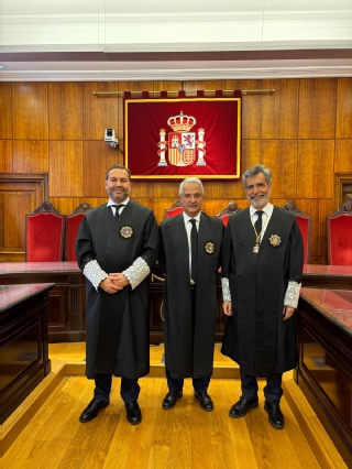 De izda a dcha, José Luis Niño Romero, Jesús María Chamorro y Carlos Lesmes Serrano